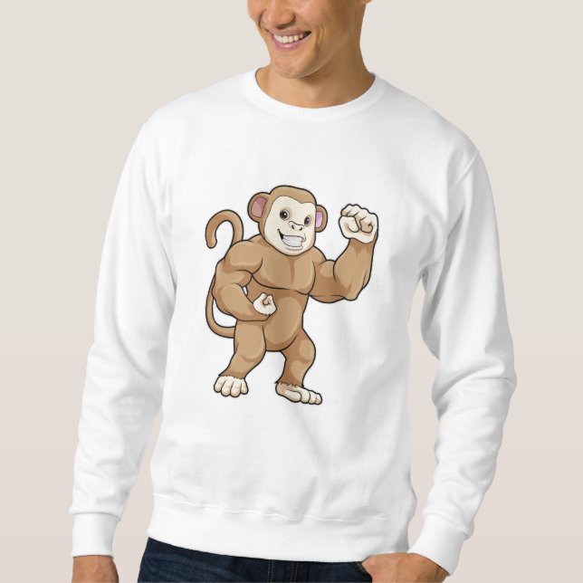 Sudadera Mono como constructor de cadáveres en Bodybuilding (Anverso)