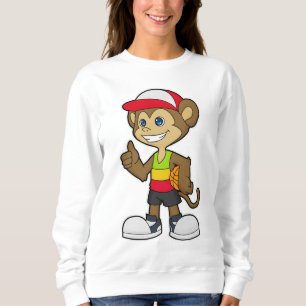 Sudadera Mono como jugador de baloncesto con baloncesto