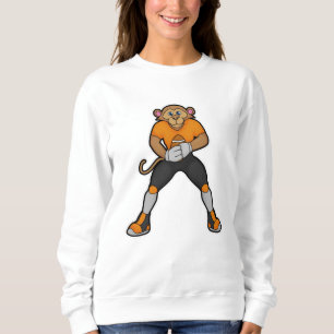 Sudadera Mono como jugador de fútbol con fútbol