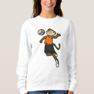 Sudadera Mono como jugador de voleibol con voleibol