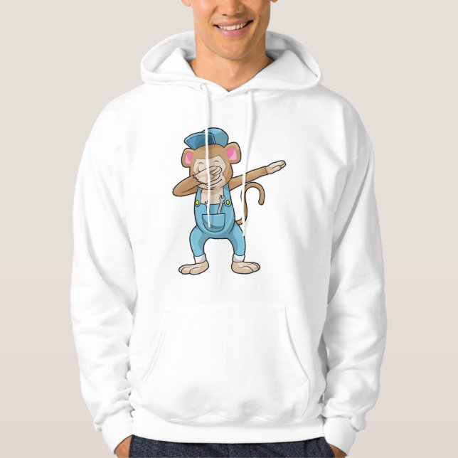Sudadera Mono como mecánico en Hip Hop Dance Dab (Anverso)