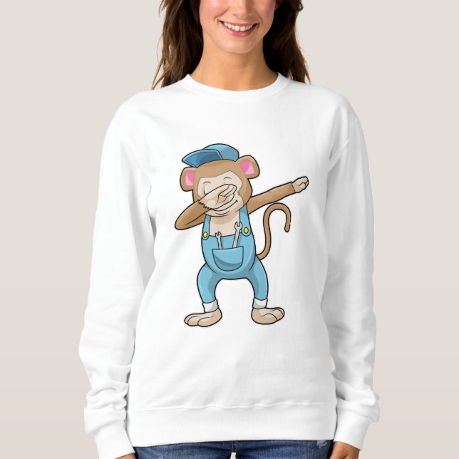 Sudadera Mono como mecánico en Hip Hop Dance Dab (Anverso)