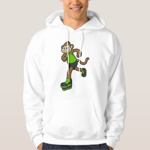 Sudadera Mono como patinador con patines en línea