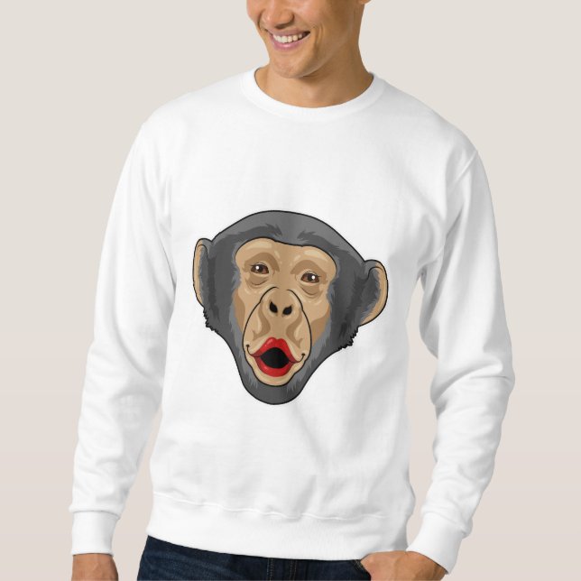 Sudadera Mono con boca de Beso (Anverso)