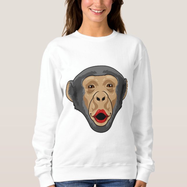 Sudadera Mono con boca de Beso (Anverso)