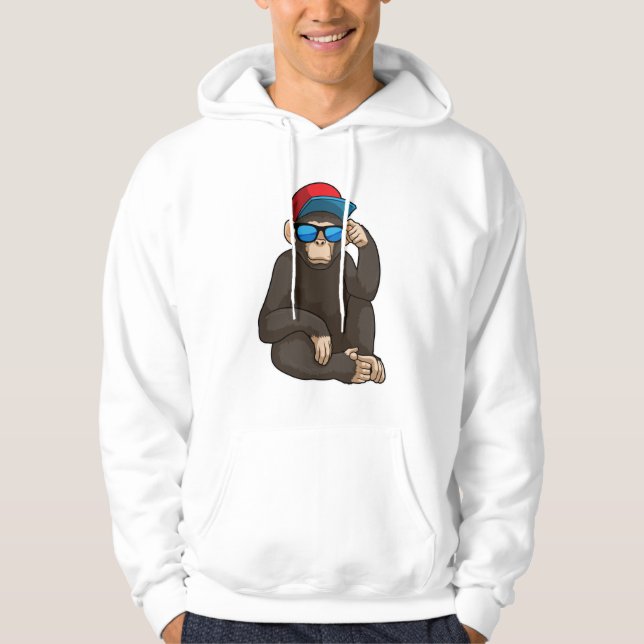 Sudadera Mono con gafas de sol (Anverso)