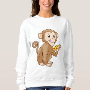 Sudadera Mono con pedazo de pizza