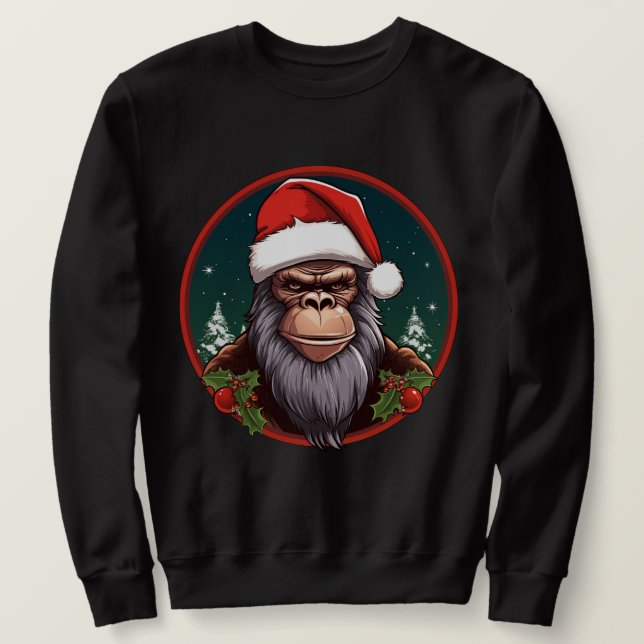 Sudadera mono de Navidad (Anverso del diseño)