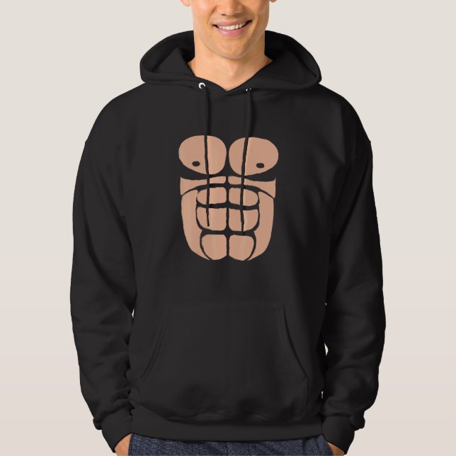Sudadera Mono de Sixpack de halloween Gorilla Chest (Anverso)