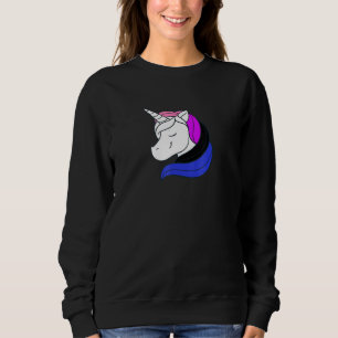 Sudadera Mono del Orgullo Gay de Bandera No binaria Unicorn