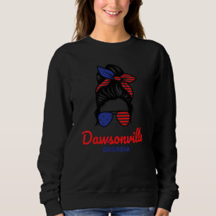 Sudadera Moño Desordenado Retro Dawsonville Georgia
