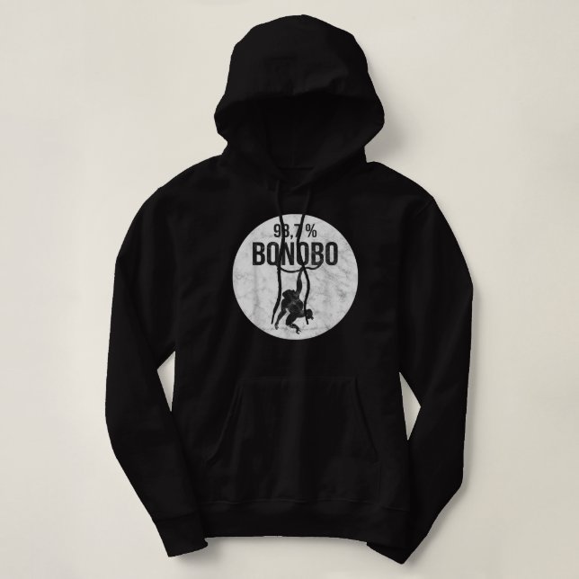 Sudadera Mono divertido con el ADN de Chimpanzee Bonobo (Diseño del anverso)