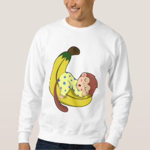 Sudadera Mono durmiendo en pijama