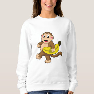 Sudadera Mono en carrera con banana