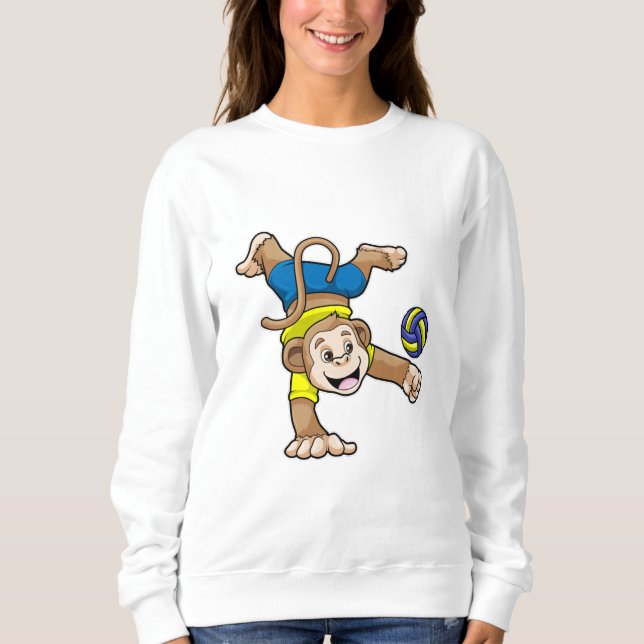 Sudadera Mono en deportes con voleibol (Anverso)