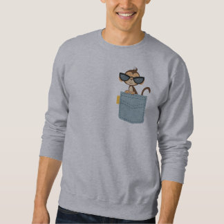 Sudadera Mono En El Bolsillo