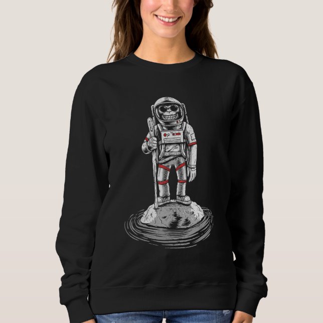 Sudadera Mono En Mono Del Astronauta Espacial (Anverso)