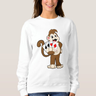 Sudadera Mono en Poker con tarjetas de póker