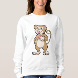 Sudadera Mono en Poker con tarjetas de póker