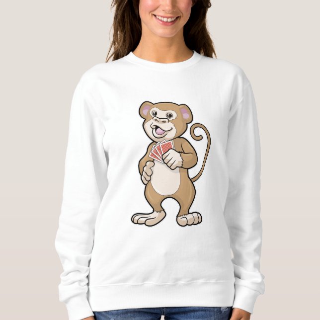 Sudadera Mono en Poker con tarjetas de póker (Anverso)