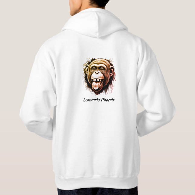 Sudadera Mono Leonardo Phoenix - Una Fusión Whimsical (Reverso)