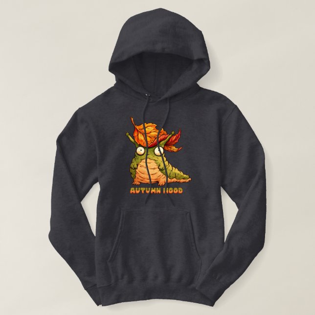 Sudadera Mono Otoñal Adorable Ambiente Otoñal  (Diseño del anverso)