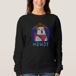 Sudadera Mono para loro loro de cuáquer azul de Howdy curte