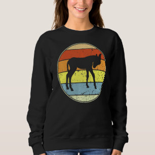Sudadera Mono retro de burro vintage burro burro burro