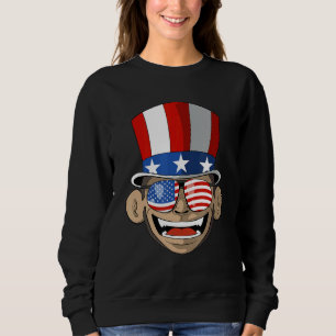 Sudadera Mono Tío Patriótico Estadounidense Sam Julio 4 Amé