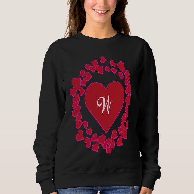 Sudadera Monogram W  Heart Wreath Shape (Anverso)