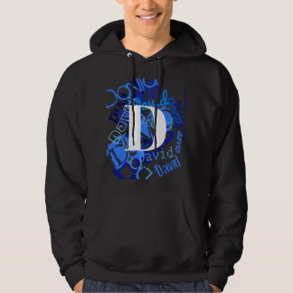 Sudadera Monograma azul creativo