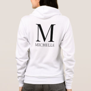 Sudadera Monograma de diseño de doble cara para mujeres