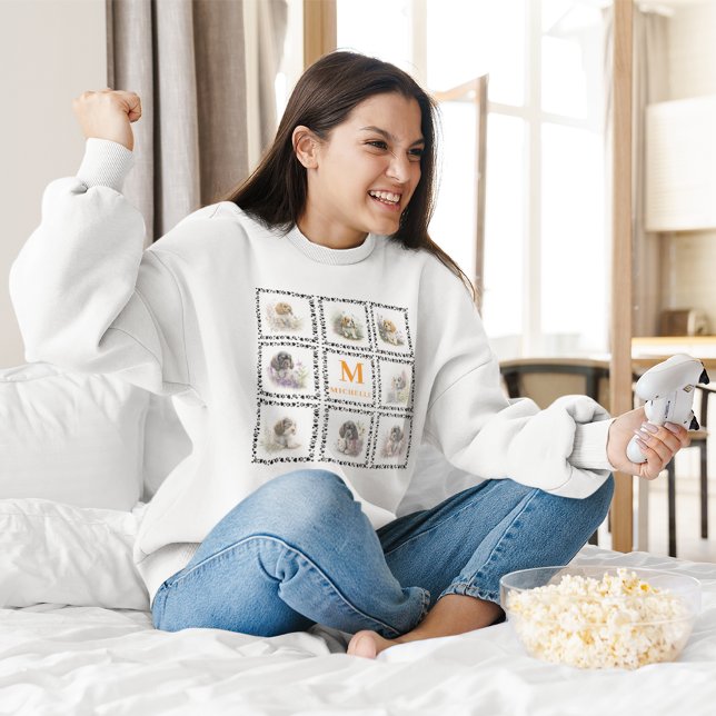 Sudadera Monograma de la foto del Mascota de impresión de p (Subido por el creador)