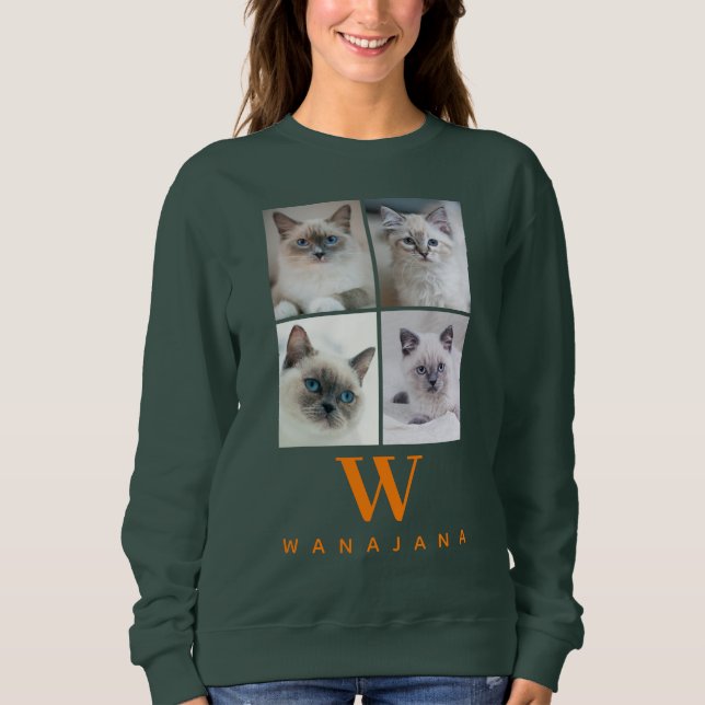 Sudadera Monograma de la foto del Mascota del Colegio perso (Anverso)