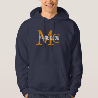 Sudadera Monograma de la raza del gato de Coon de Maine