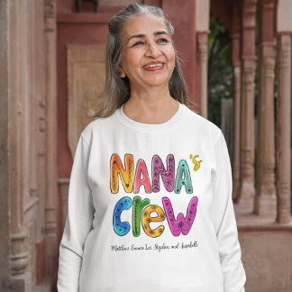 Sudadera Monograma del Personalizado de tipografía de nana