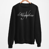 Monograma único personalizado de nombre blanco y n