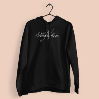 Sudadera Monograma único personalizado de nombre blanco y n