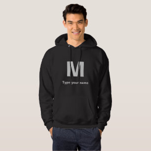 Sudadera Monograma y nombre en negro y otras capuchas oscur