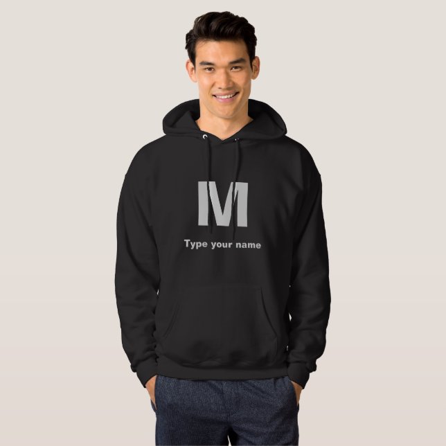 Sudadera Monograma y nombre en negro y otras capuchas oscur (Anverso completo)