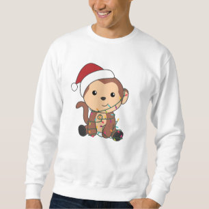 Sudadera Monos Navidades Nieve animales de invierno monos