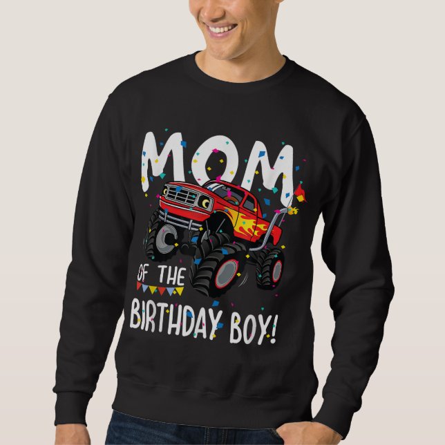 Sudadera Monster Fiesta de camión mamá de regalo de cumplea (Anverso)