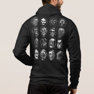 Sudadera Monster Mask Art hoodie - Sólo negro