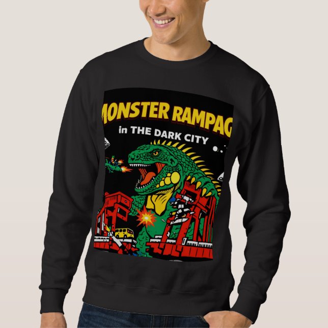 Sudadera Monster Rampage in Dark City (Anverso)