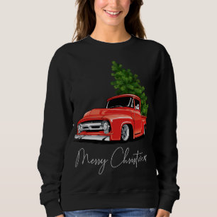 Sudadera Monster Red Truck Christmas Tree Xmas