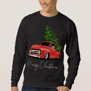 Sudadera Monster Red Truck Christmas Tree Xmas