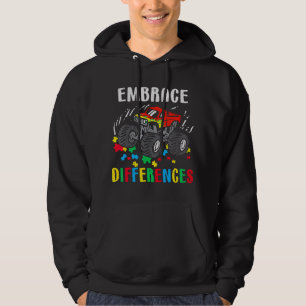 Sudadera Monster Truck adopta diferencias autismo de Shirt 