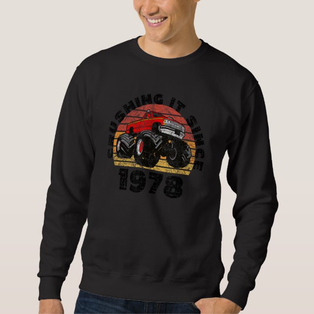 Sudadera Monster Truck Chocando Desde El Año 1978 (Anverso)