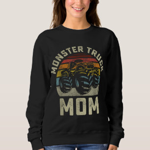 Sudadera Monster Truck Mamá Vintage Retro Style Mujeres