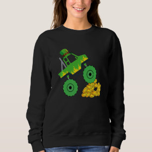 Sudadera Monster Truck St Patrick Day Niños niños niños peq